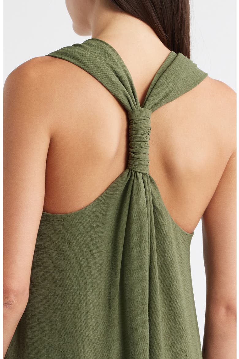 Twist Back Sleeveless Maxi Dress, Alternate, color, CLOVER