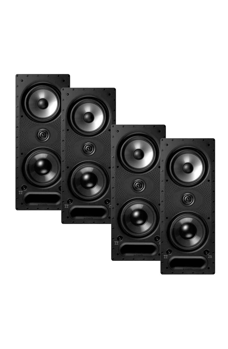 Polk Audio 265-LS Vanishing In Wall 3 Way Speakers, Main, color, White