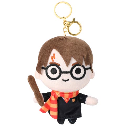Plush Keychain Bag Charm Official License, Gold-Tone