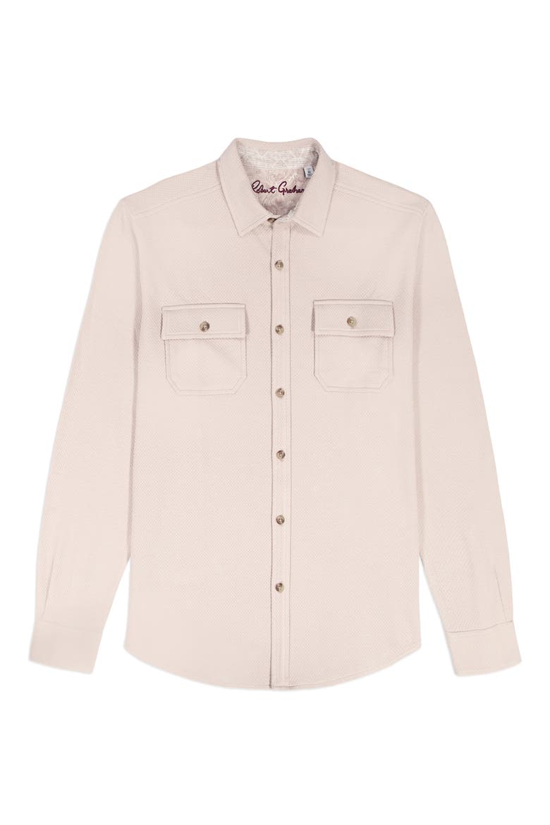 Eastling Cotton Button-Up Shirt, Alternate, color, OATMEAL