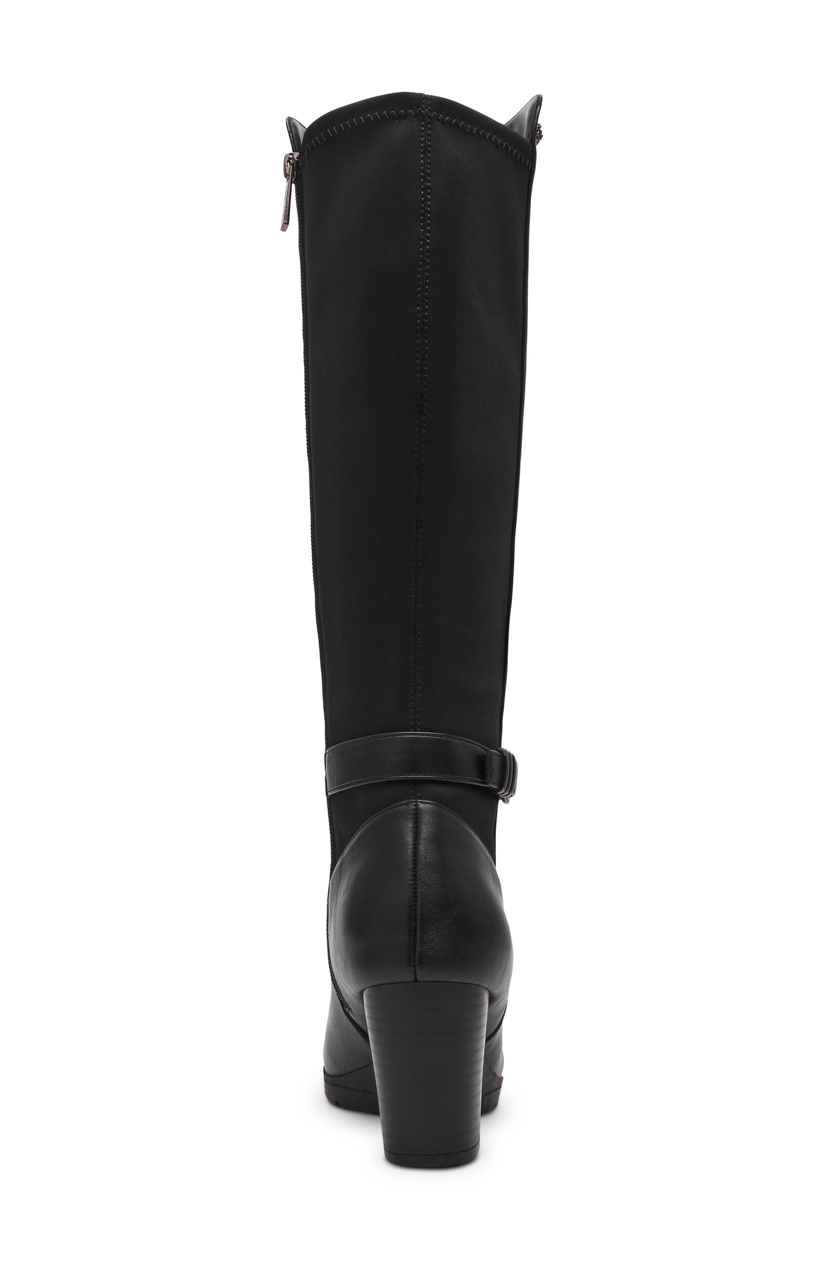 Anne Klein Rissa Knee High Boot, Alternate, color, Black Nappa Pu