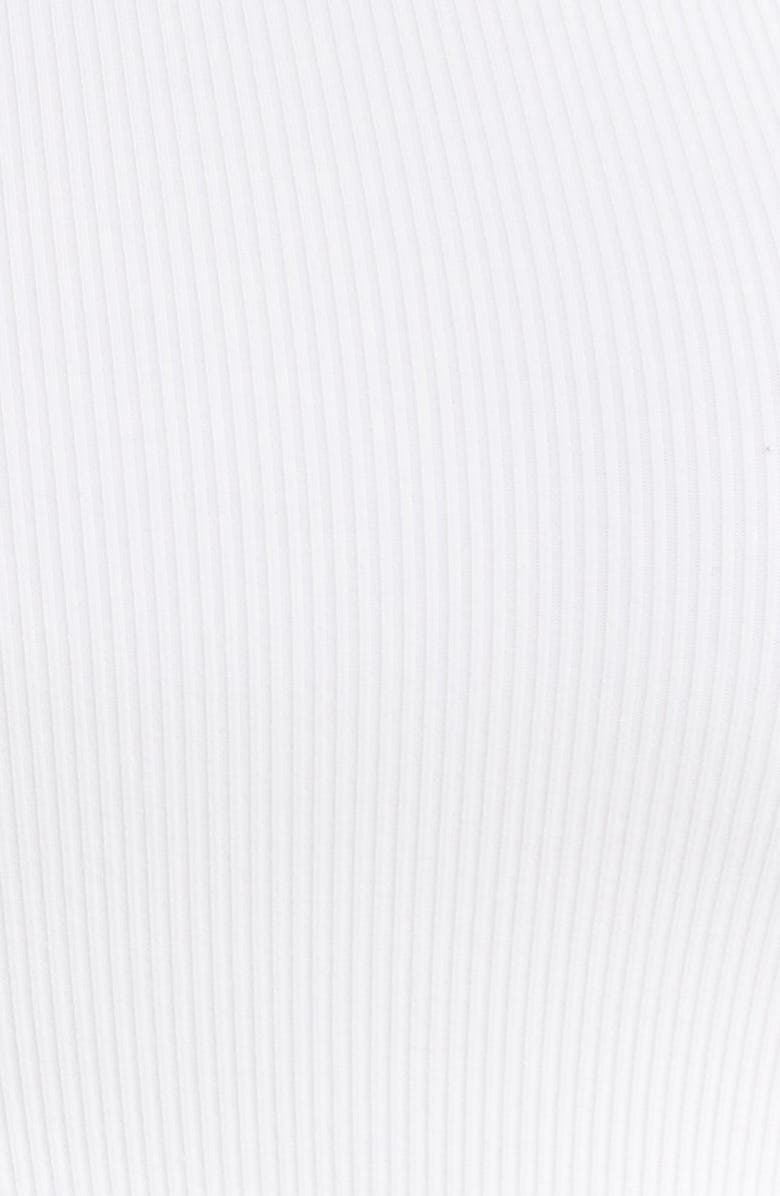 TomboyX Essentials Rib Sports Bra, Alternate, color, Bright White