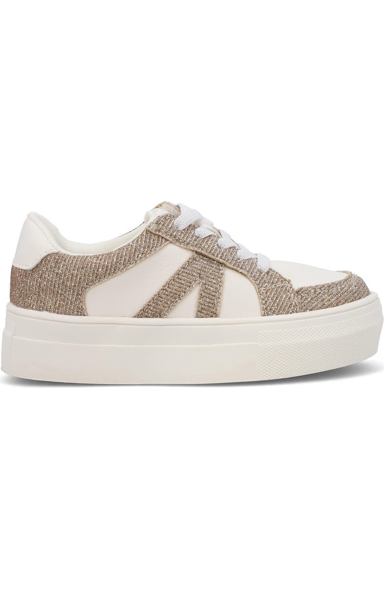 MIA Kids' Lil Anela Sneaker, Alternate, color, White/ Gold