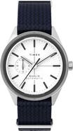 Timex® Marlin Jet Automatic Fabric Strap Watch, 38mm