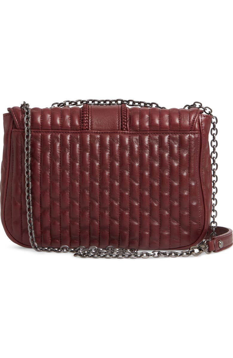 Longchamp Small Amazone Quilted Leather Crossbody Bag, Alternate, color, Brandy