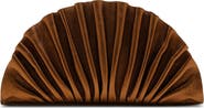 Cult Gaia Nala Pleated Leather Clutch