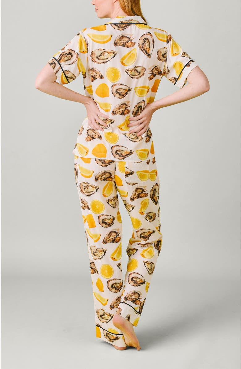 Katie Kime The World is Your Oyster Short Set, Alternate, color, Yellow