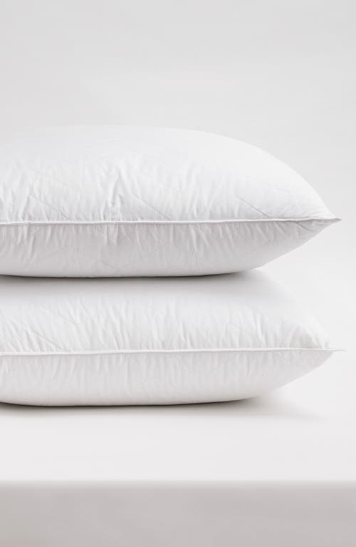 Allied Home Hotel Luxe Set of 2 Herringbone Quilted Pillows in White  product