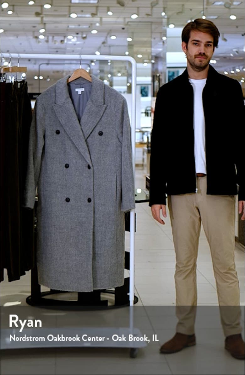 Brushed Double Breasted Coat, sales video thumbnail