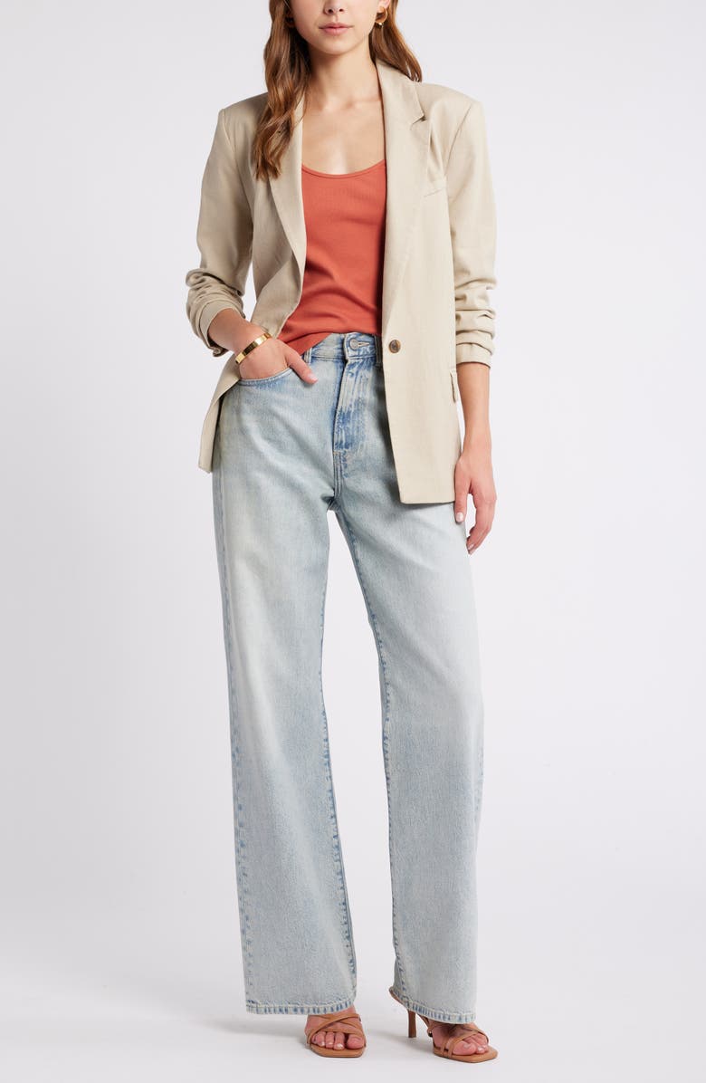 Open Edit Rib Racerback Tank, Alternate, color, Rust Redwood