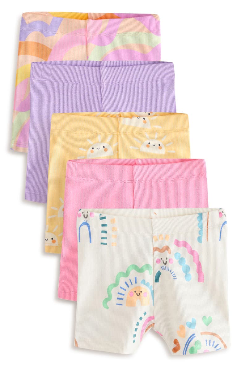 NEXT Rainbow 5-Pack Assorted Shorts, Main, color, 