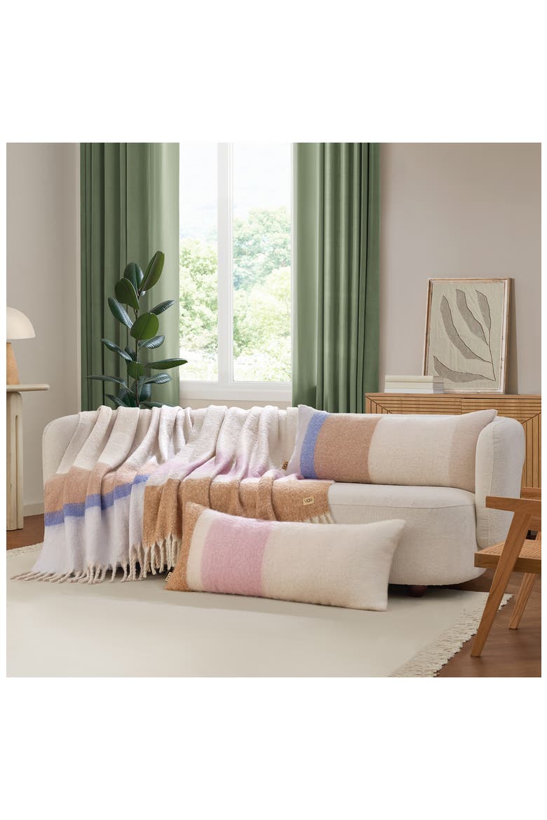 Simona Accent Pillow, Alternate, color, MISTY WISTERIA STRIPE