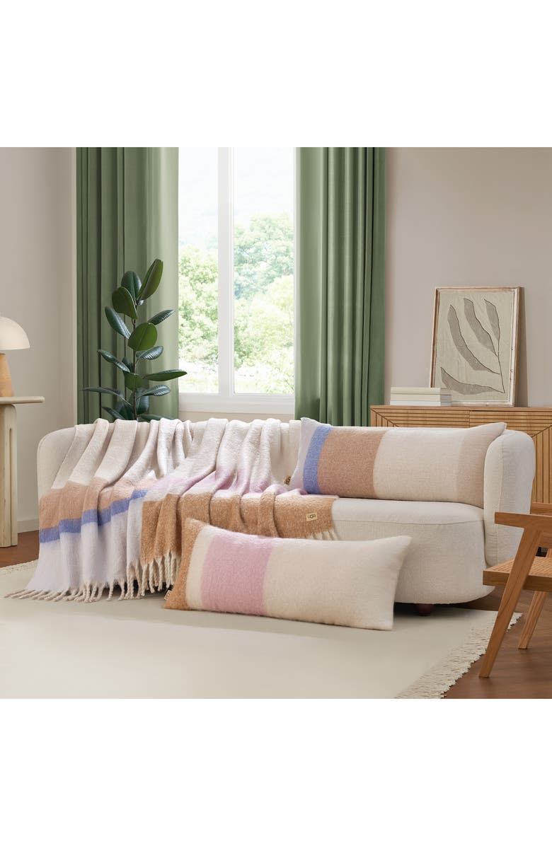 UGG<sup>®</sup> Simona Accent Pillow, Alternate, color, Misty Wisteria Stripe