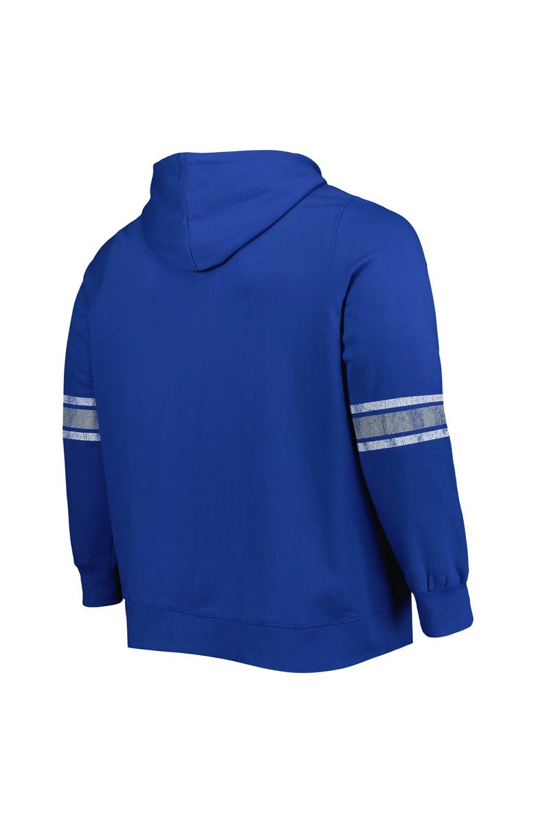 PROFILE Women's Royal/Heather Gray Chicago Cubs Plus Size Front Logo Full-Zip Hoodie, Alternate, color, 