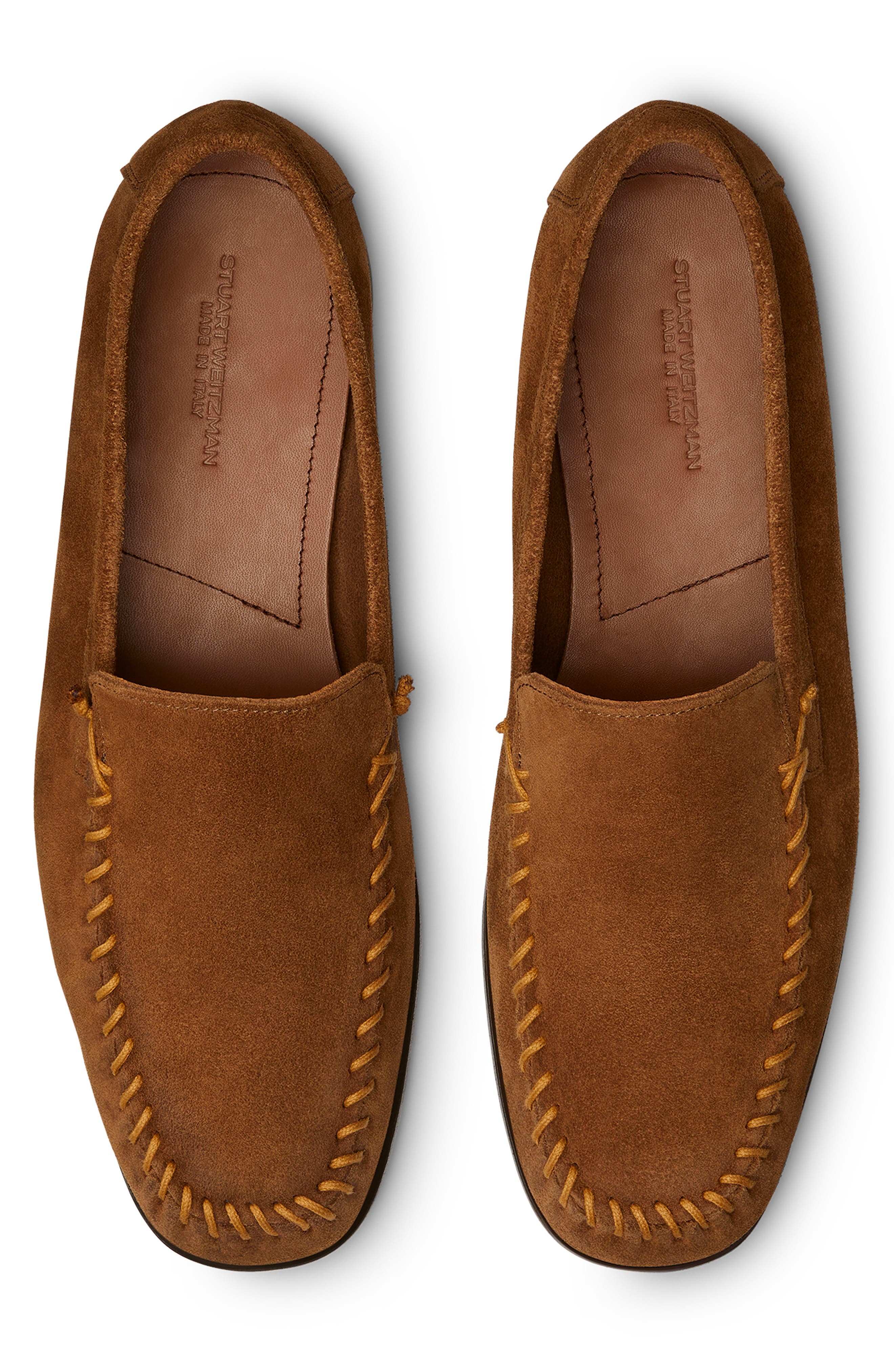 Stuart Weitzman Montauk Venetian Moc Toe Loafer, Alternate, color, Tan