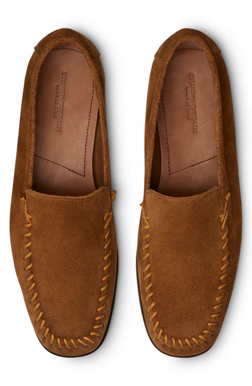 Stuart Weitzman Montauk Venetian Moc Toe Loafer In Brown