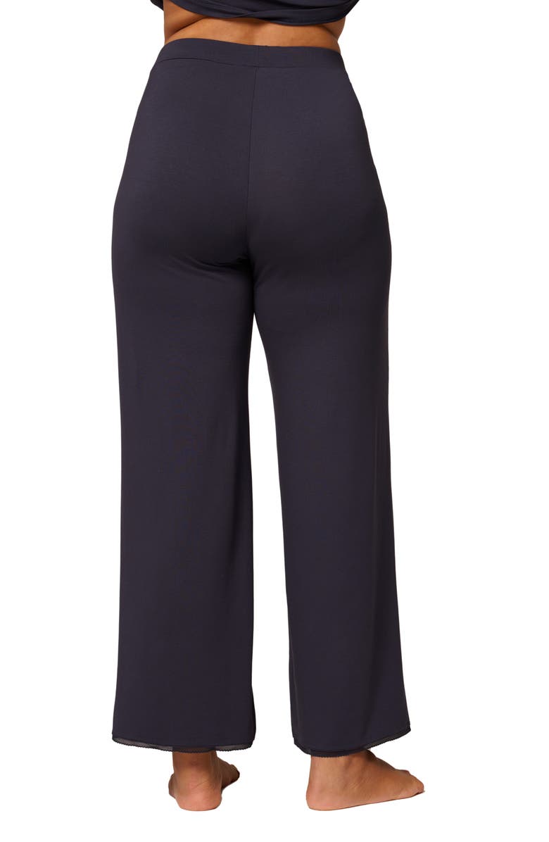 Simone Perele Aurore Straight Leg Pajama Pants, Alternate, color, Full Moon