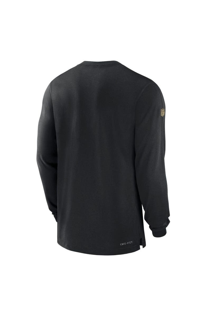 Nike Men's Nike Black New Orleans Saints 2023 Sideline Performance Long Sleeve T-Shirt, Alternate, color, Black