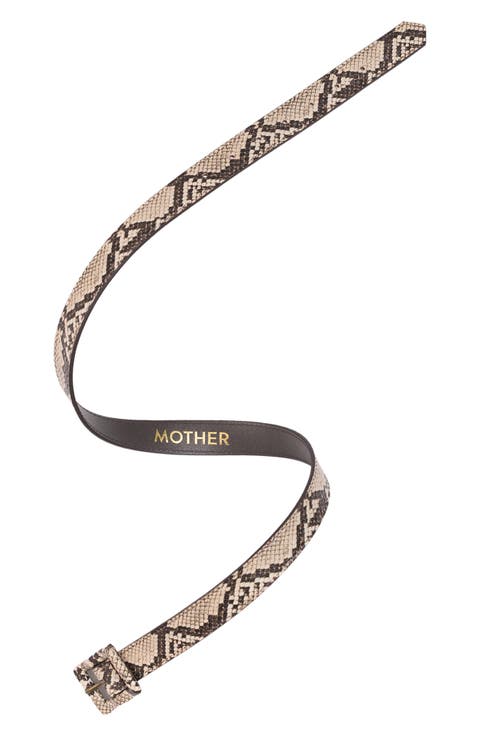 The Constructor Faux Snakeskin Belt