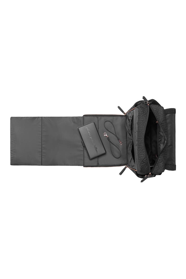 'Embossed Boxy' Backpack Diaper Bag, Alternate, color, MOONLESS ROSE