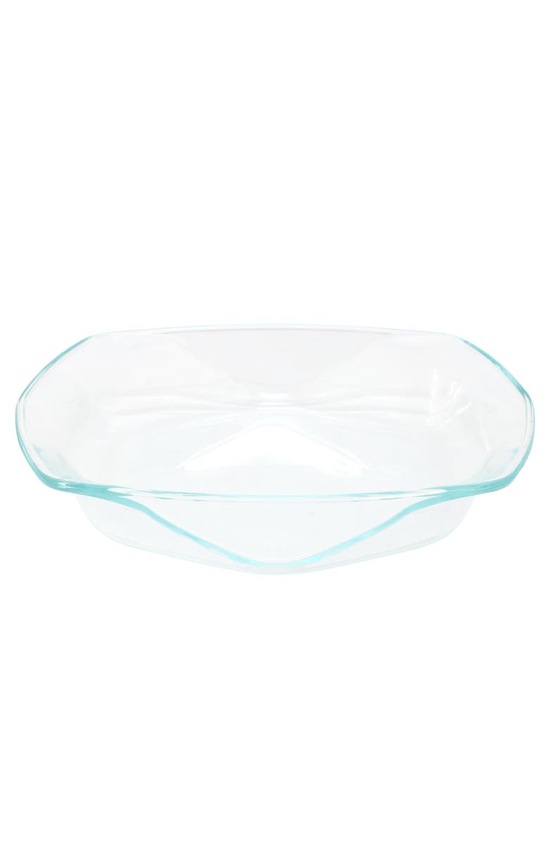 Soho Lounge Carnegie Hill 14 inch x 12 Inch x 2.8 Inch Tempe Glass Baking Pan with Built-in Handles, Main, color, Clear