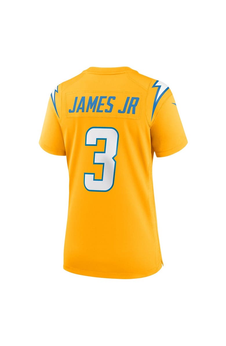 Nike Women's Nike Derwin James Jr. Gold Los Angeles Chargers Alternate Charger Power Game Jersey, Alternate, color, Gold