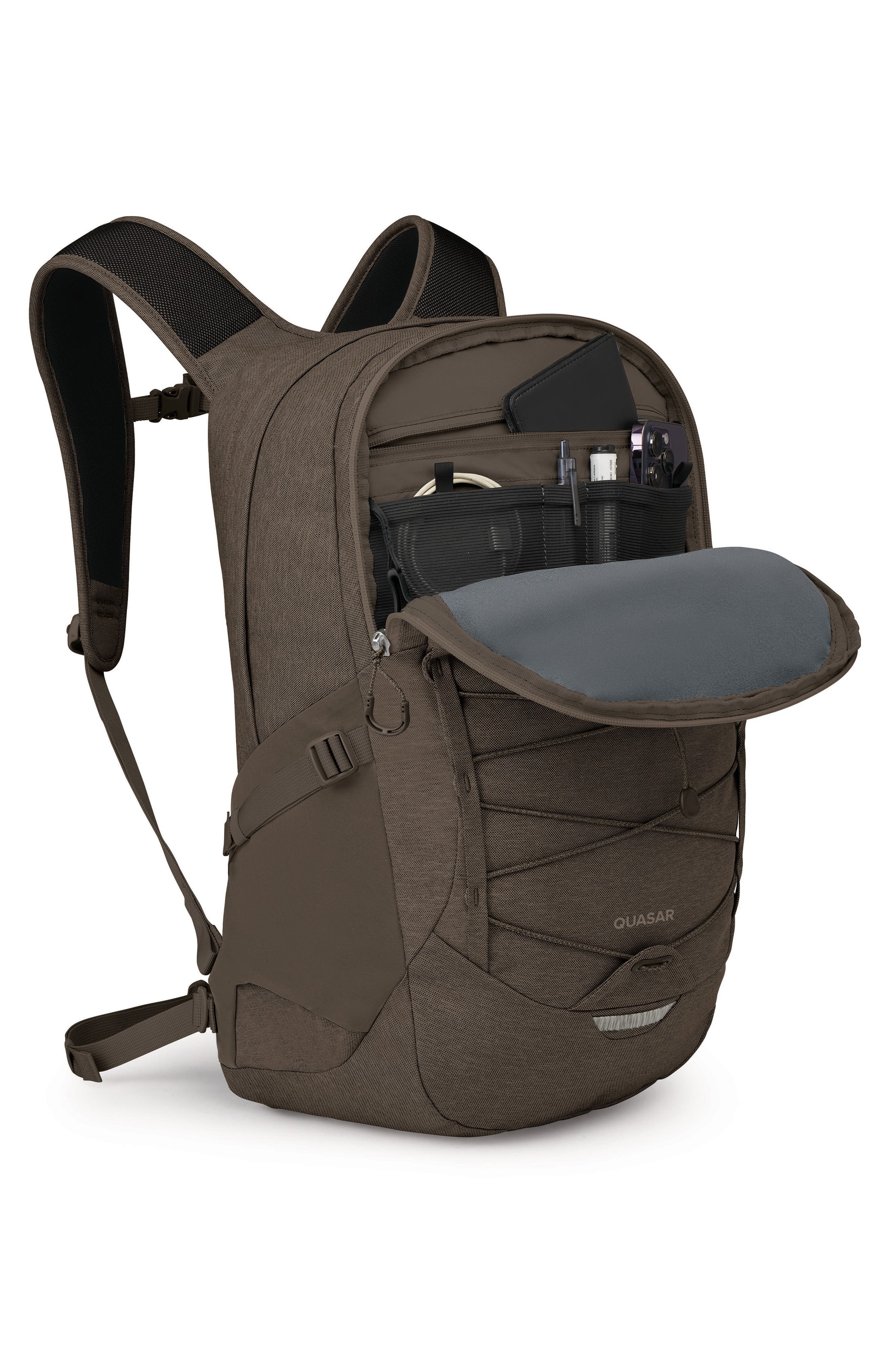 Quasar Backpack, Alternate, color, TRUFFLE BROWN