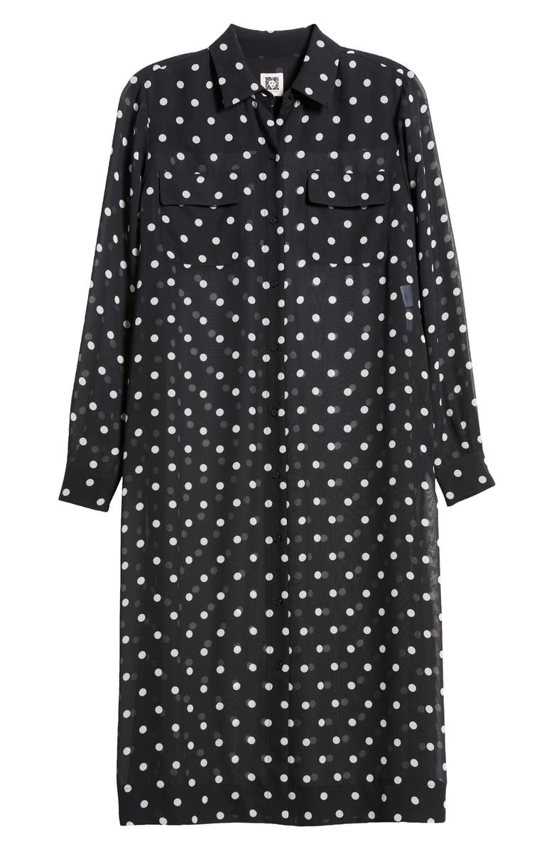 Anne Klein Sheer Long Sleeve Duster, Alternate, color,