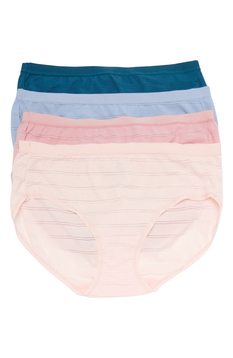 Hanes Ultimate Comfort Flex Fit Hipster Panties - Pack of 4, Main, color, 