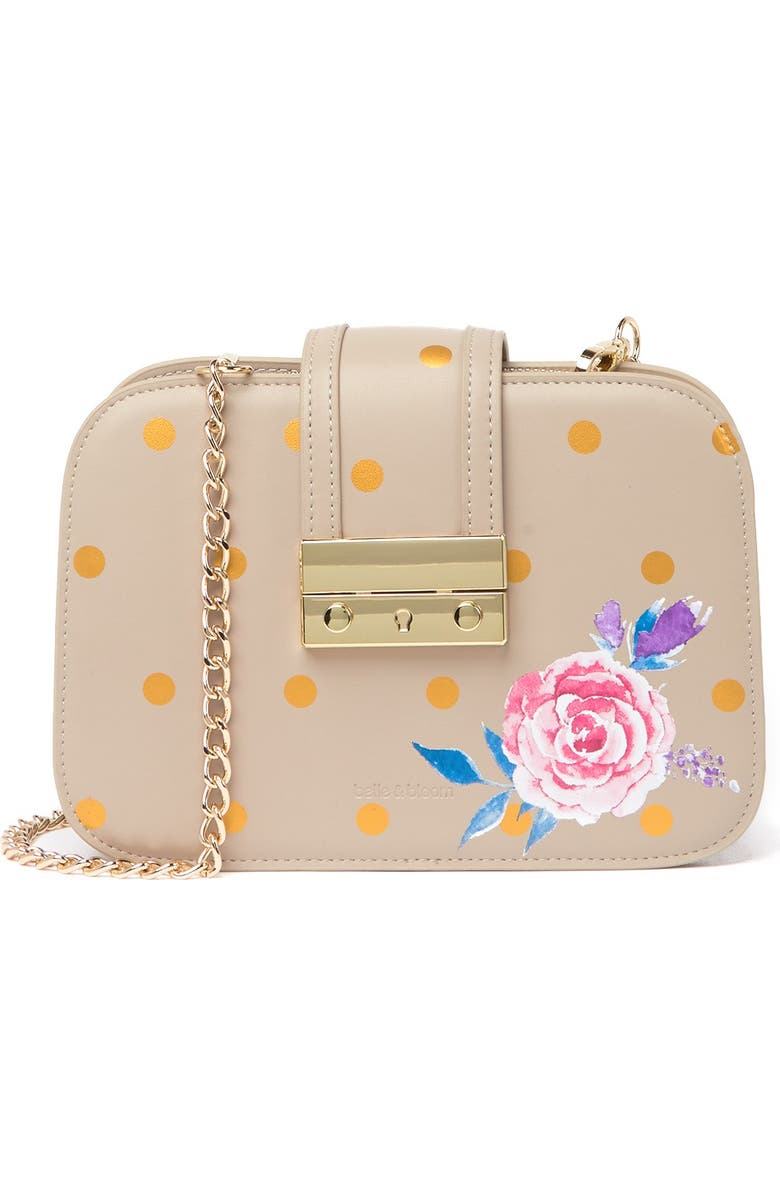 Belle & Bloom Belle Fleur Leather Crossbody Bag, Main, color,