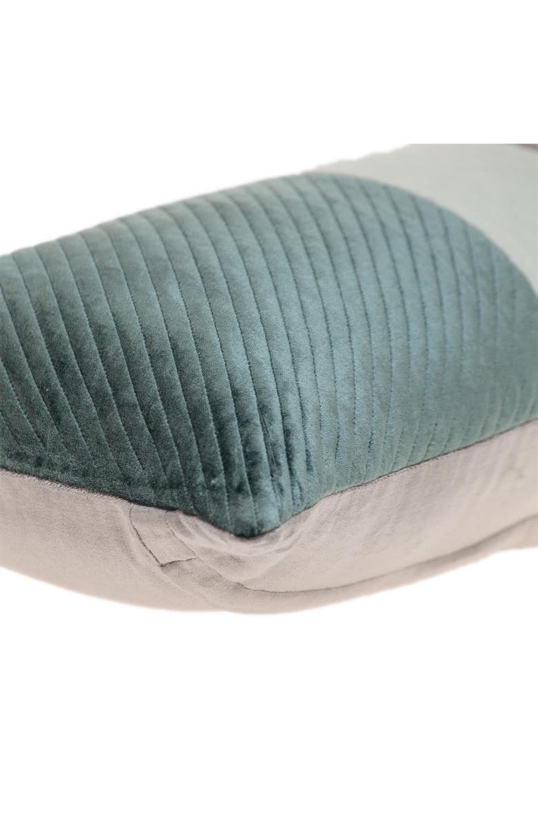 PARKLAND COLLECTION Hiro Throw Pillow, Alternate, color, Sea Foam/ Gray