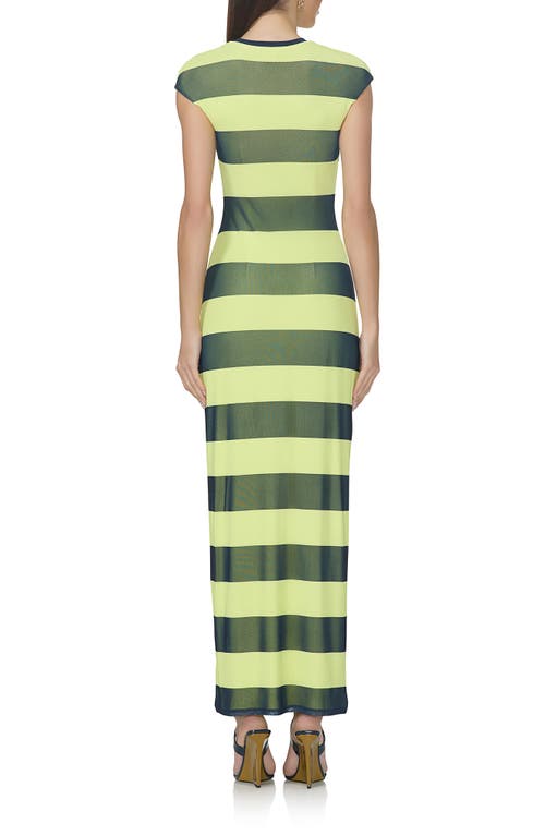 AFRM AFRM CODY PRINT CAP SLEEVE MESH MAXI DRESS