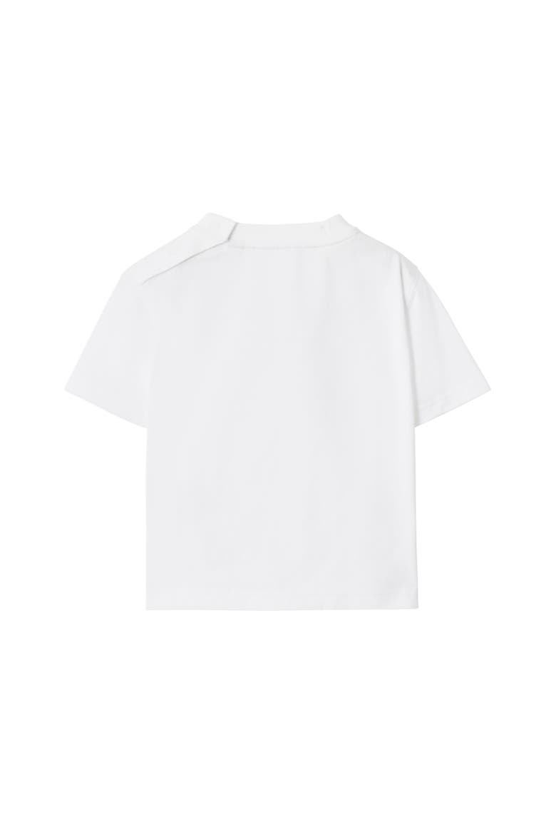 Puffer Bear Cotton T-shirt, Alternate, color, White