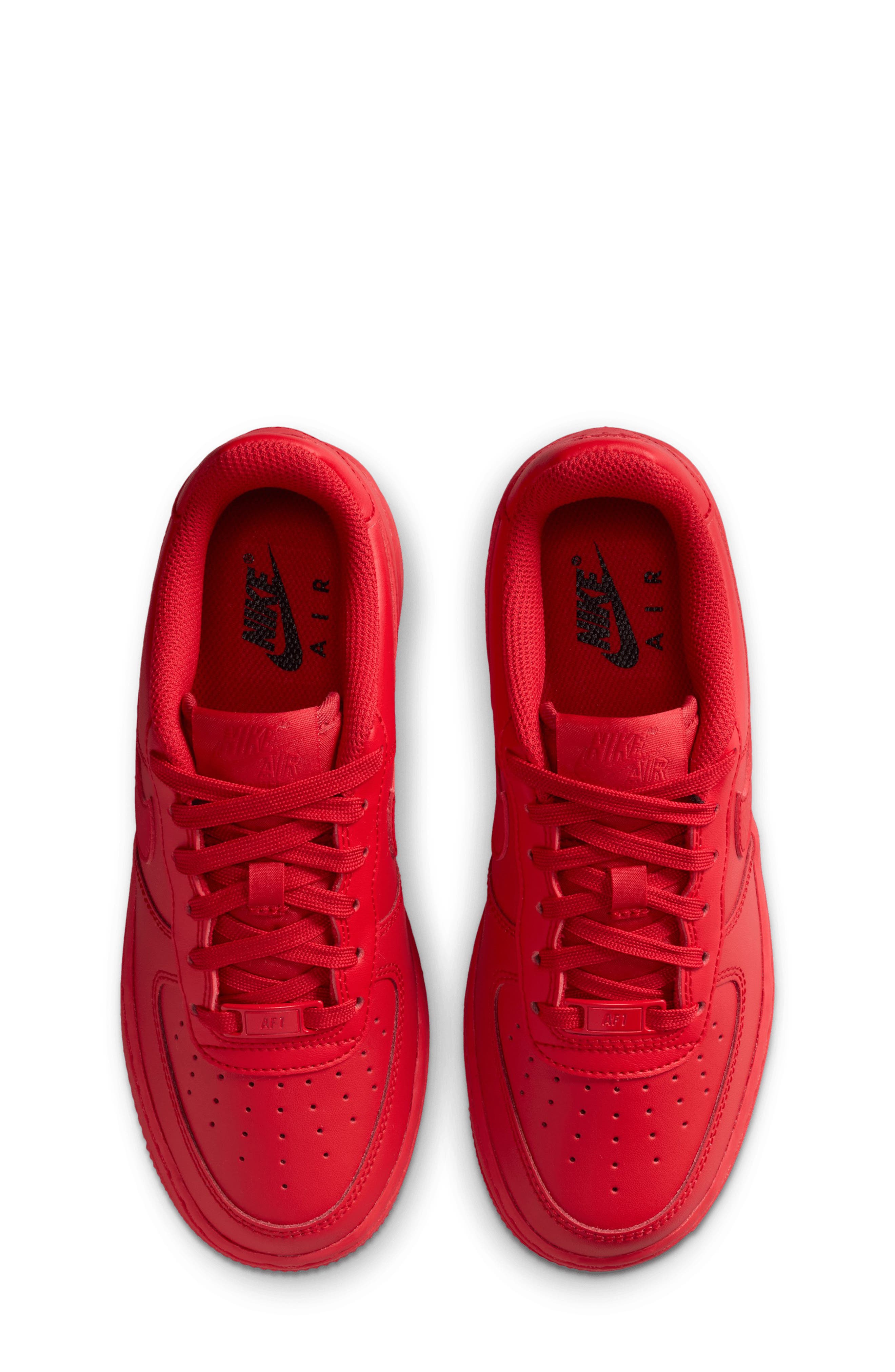 Kids' Air Force 1 Sneaker, Alternate, color, UNIVERSITY RED/ BLACK/ RED