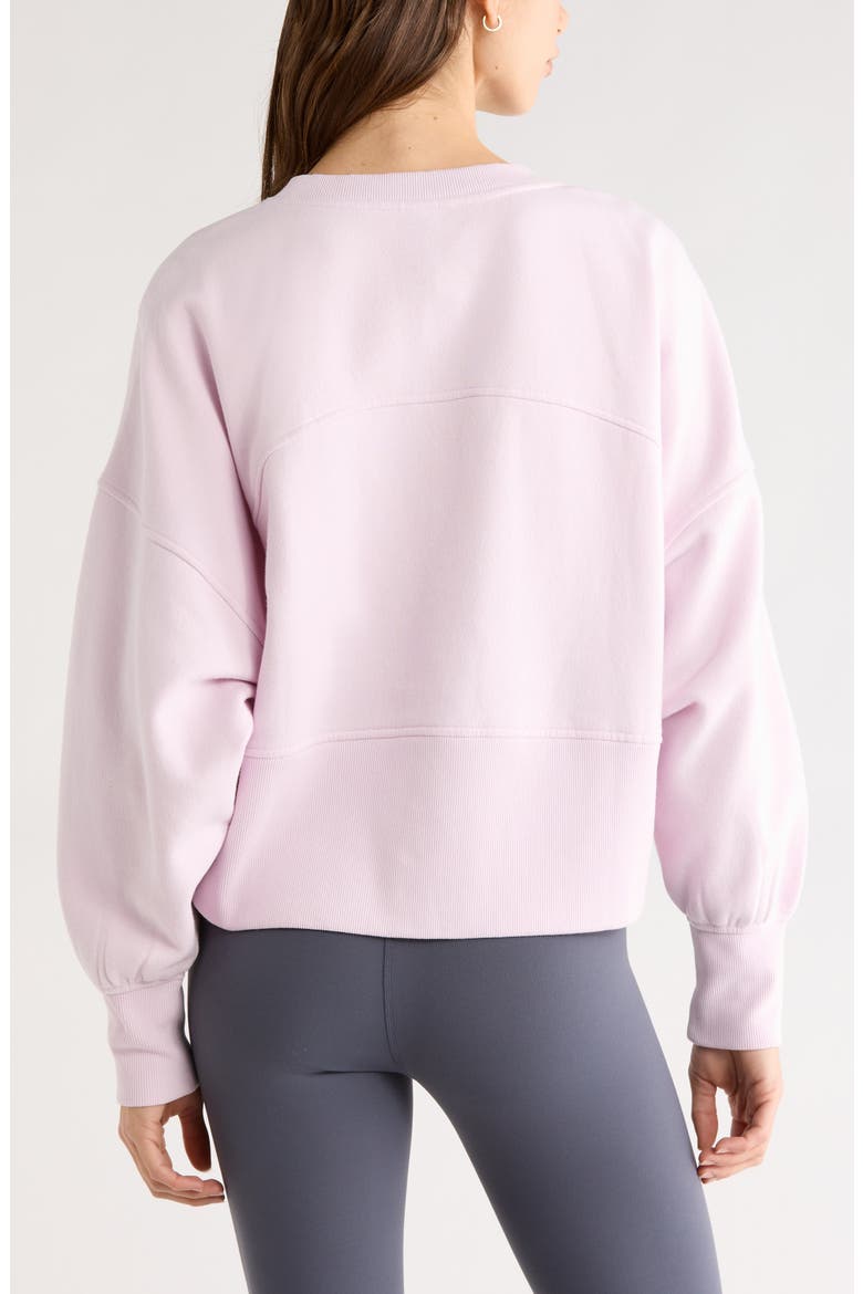 Cloud Fleece Relaxed Sweatshirt, Alternate, color, PINK SNOW