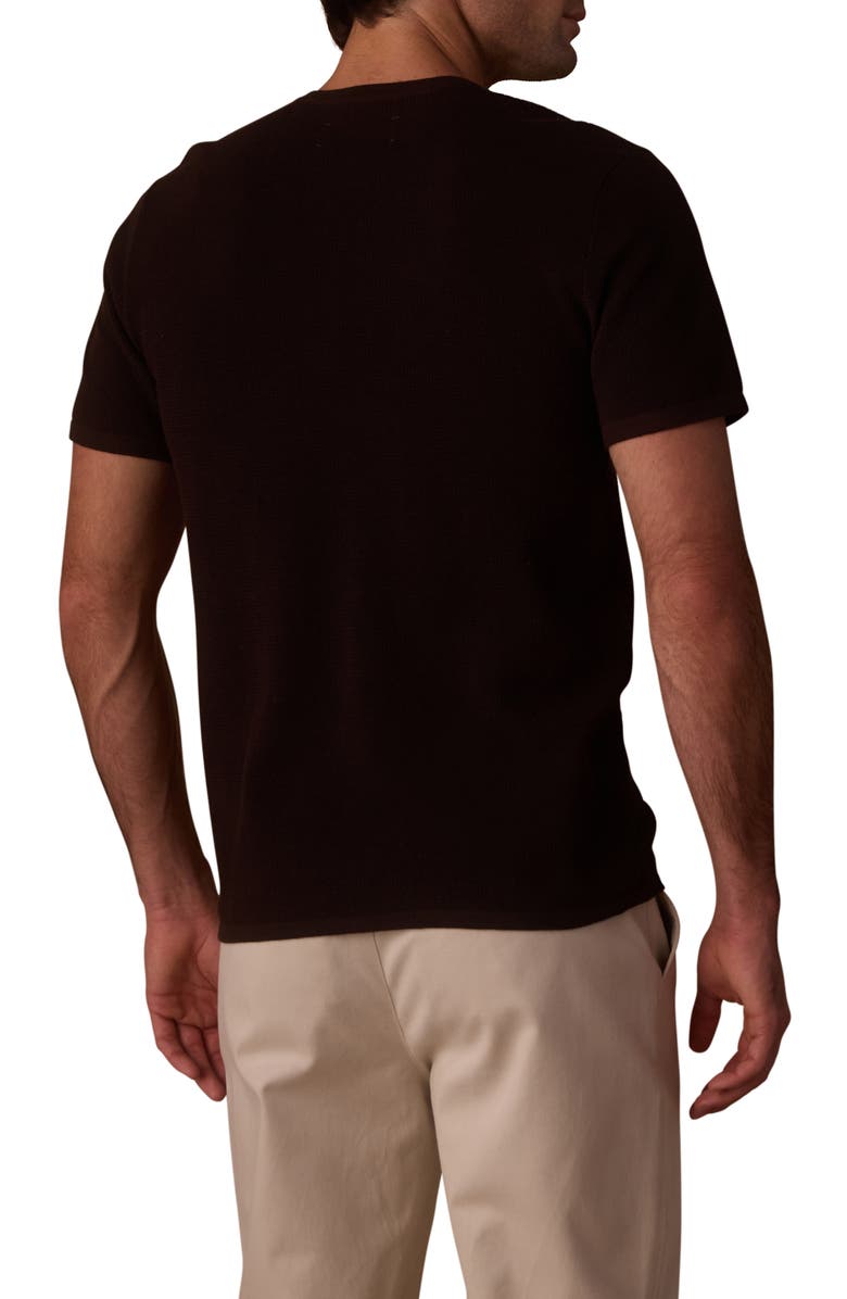The Normal Brand Driftknit Short Sleeve Sweater, Alternate, color, Dark Brown