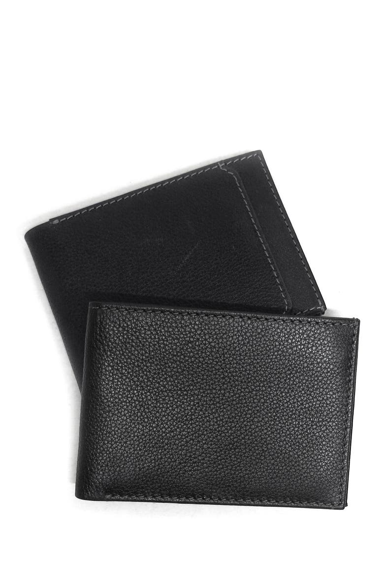 BOCONI Leather Slimster Wallet, Main, color, 