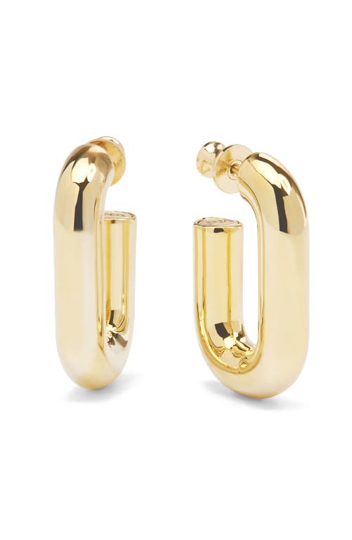 Melinda Maria Frankie Link Huggie Hoop Earrings In Gold