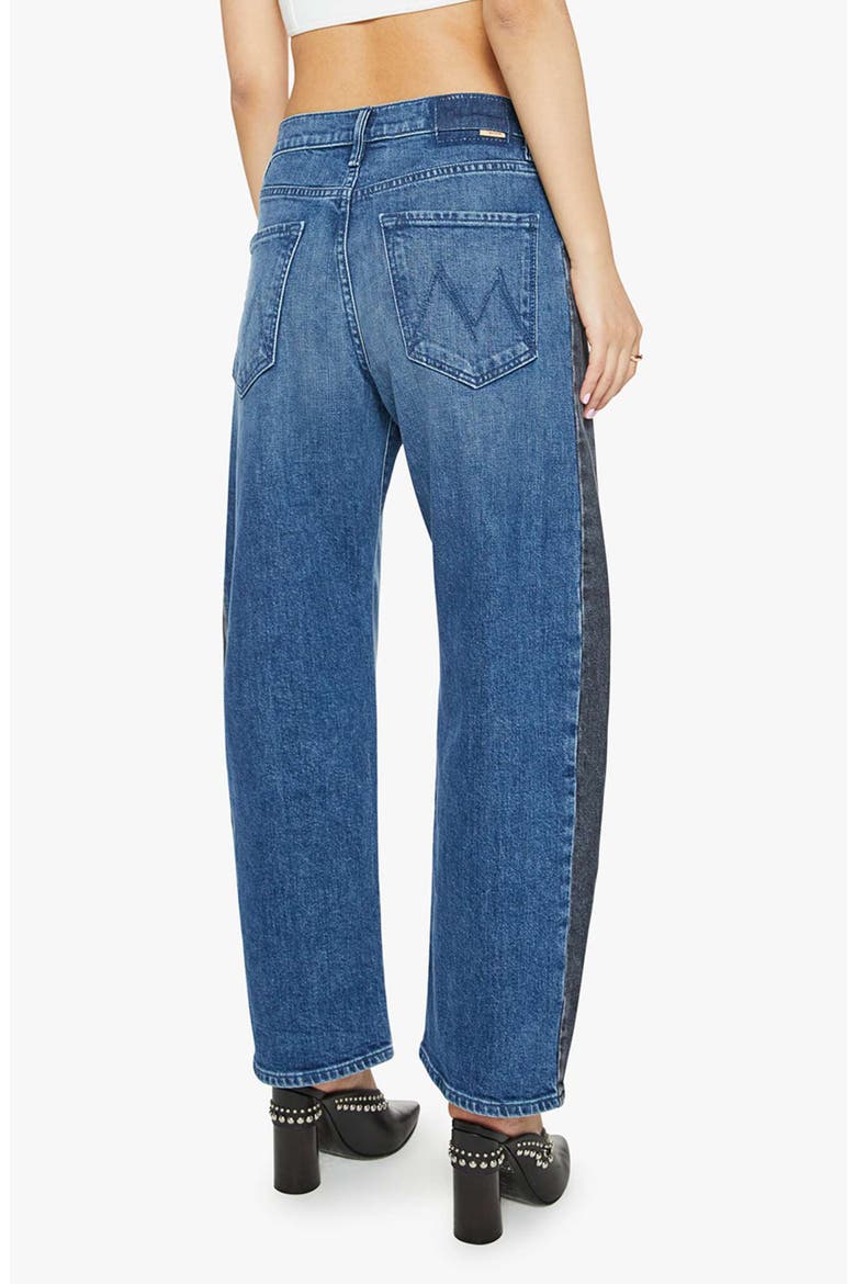 Lil Half Pipe Flood High Waist Ankle Wide Leg Jeans, Alternate, color, BLACK AND BLUE