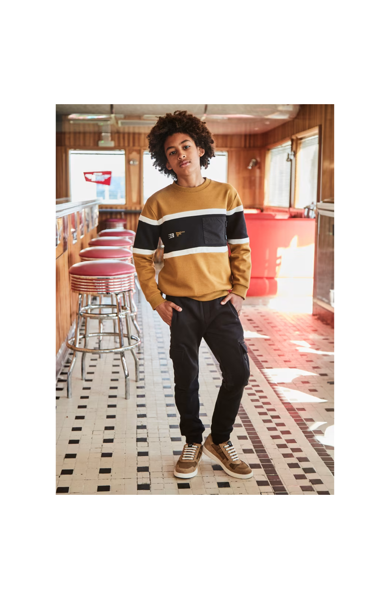 Mayoral Contrast Joggers, Alternate, color, Black