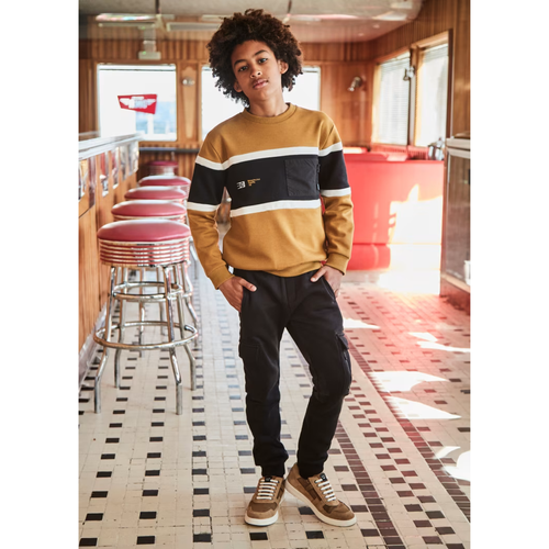 Mayoral Drawstring Track Pants In Black