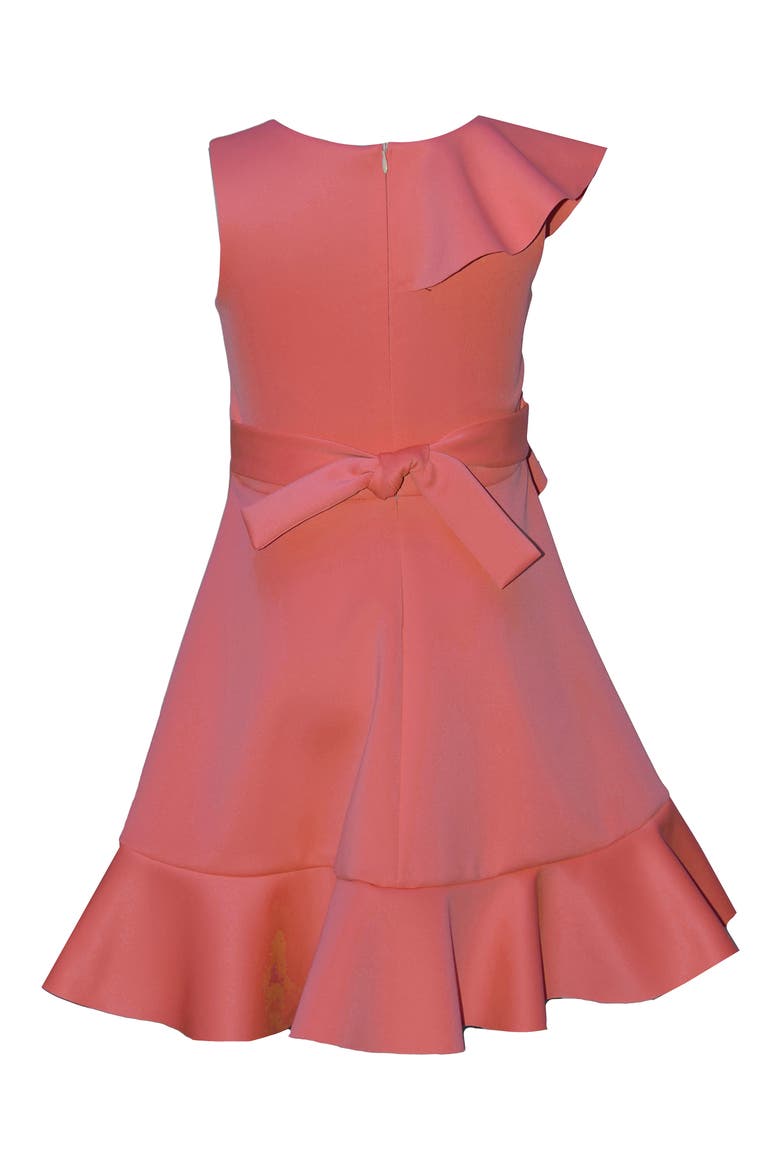 Kids' Sleeveless Ruffle Dress, Alternate, color, CORAL