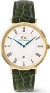 Daniel Wellington Classic Roman Numerals Leather Strap Watch, 40mm