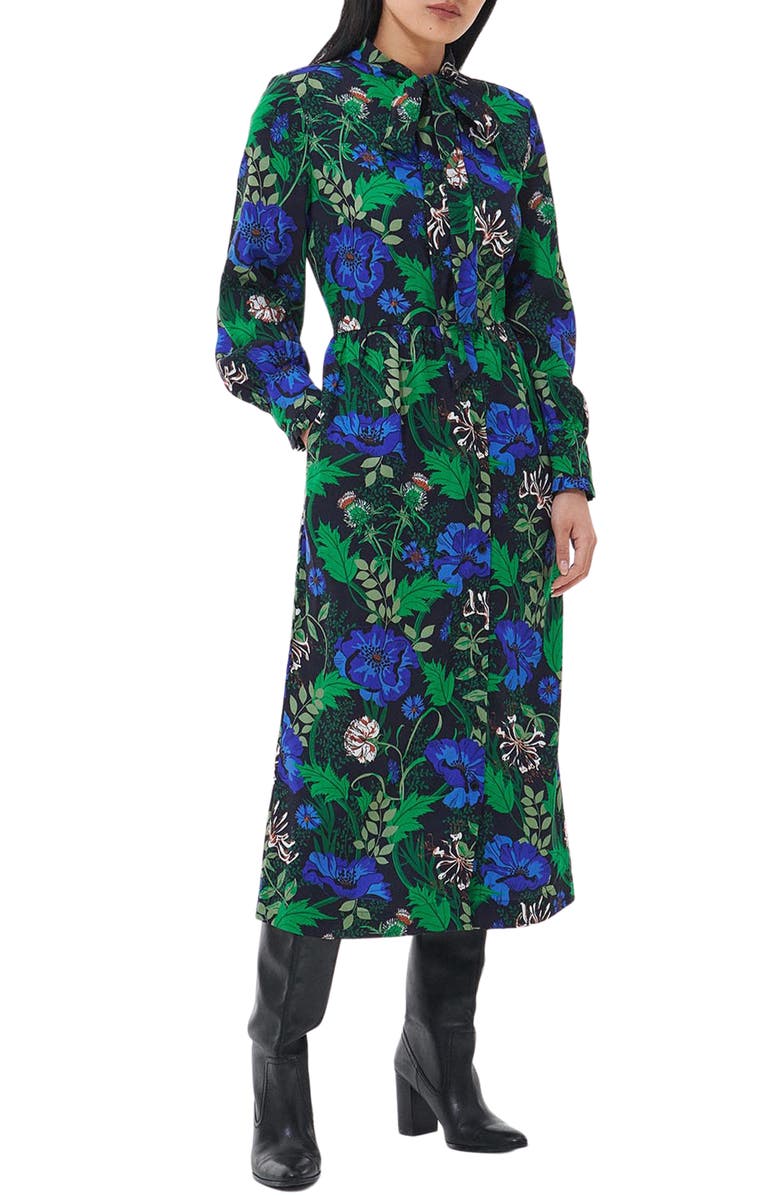 Barbour Alexandria Floral Long Sleeve Dress, Alternate, color, 