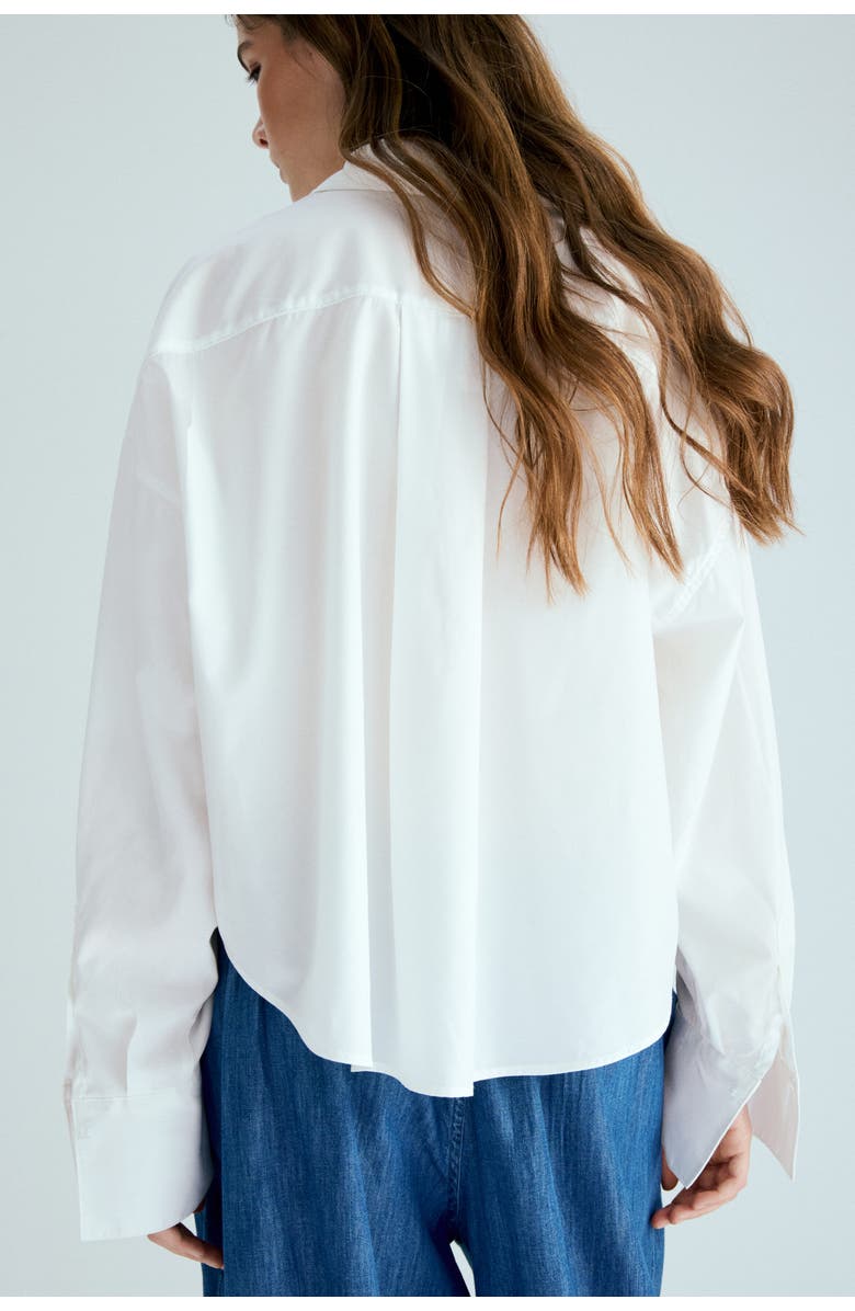 H&M Loose-fit Shirt, Alternate, color, White