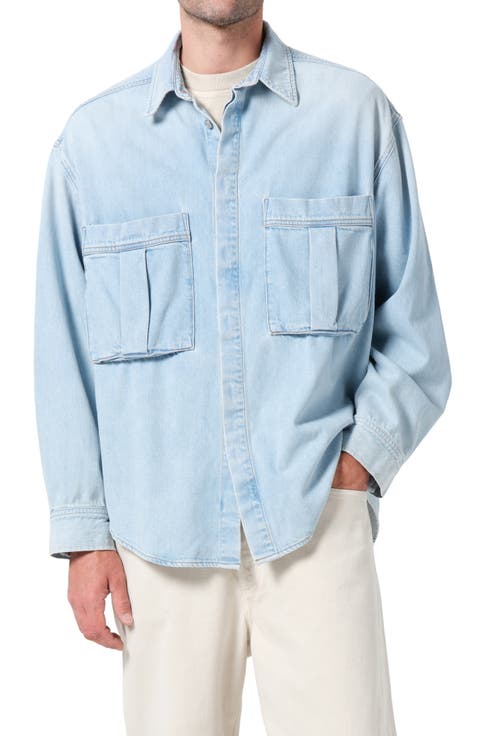 Clark Denim Button-Up Shirt Jacket