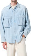 AGOLDE Clark Denim Button-Up Shirt Jacket