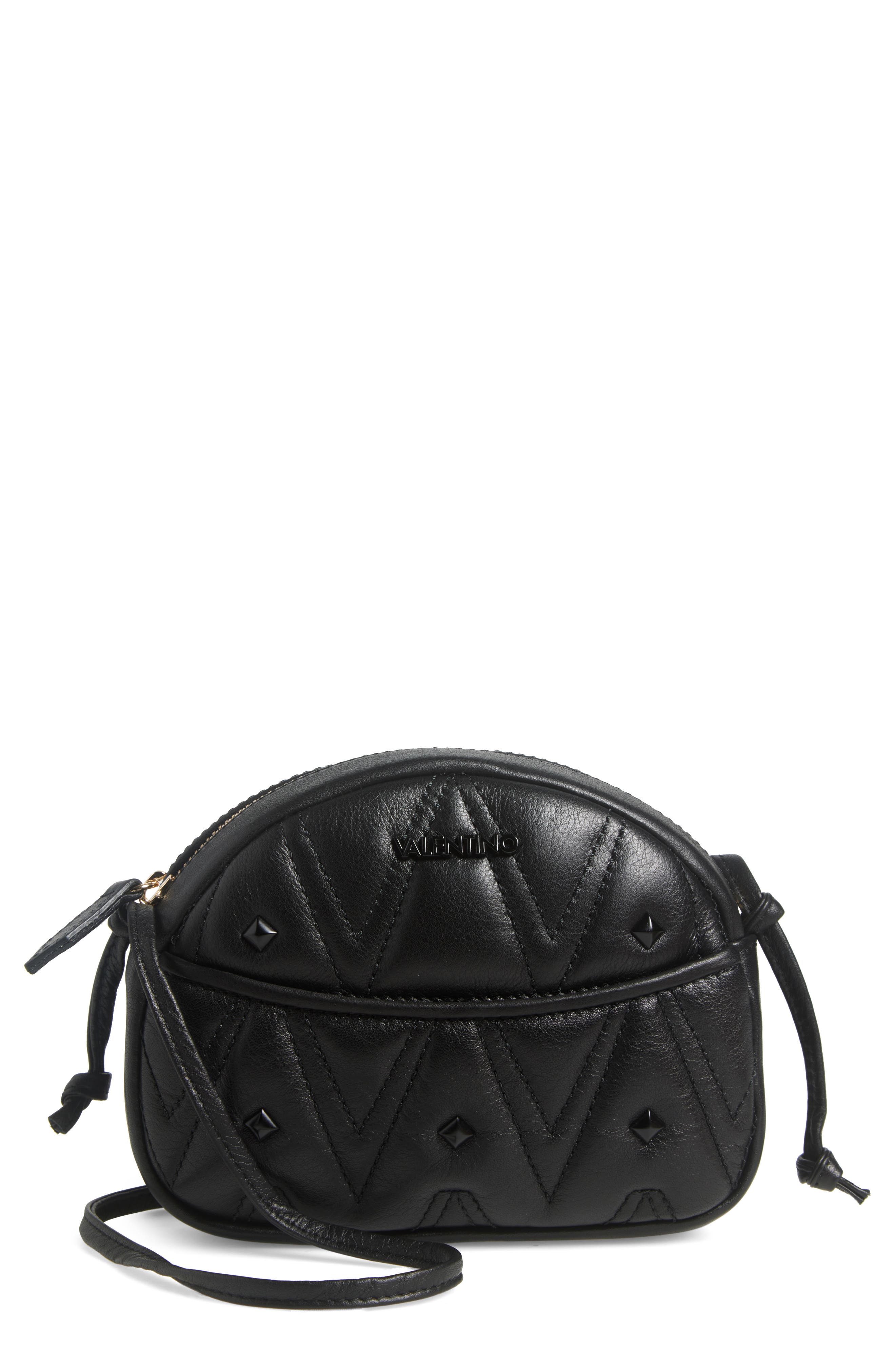VALENTINO BY MARIO VALENTINO Moony Diamond Leather Crossbody Bag, Main, color, 