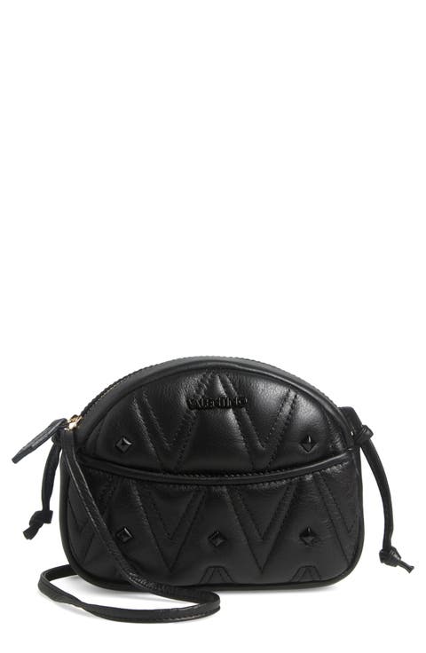 Moony Diamond Leather Crossbody Bag