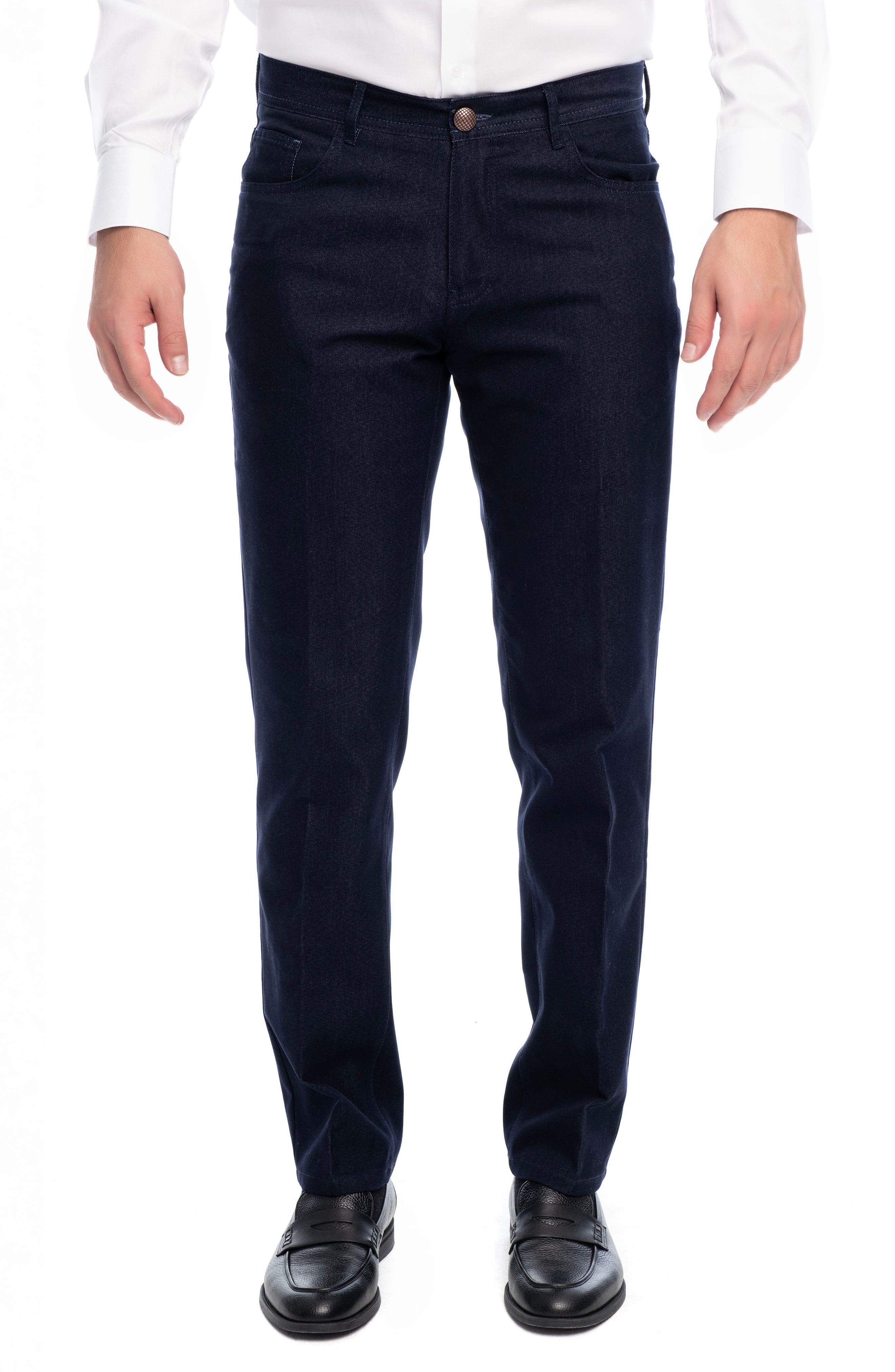 Stretch Cotton-Blend Long Casual Pants - image 3